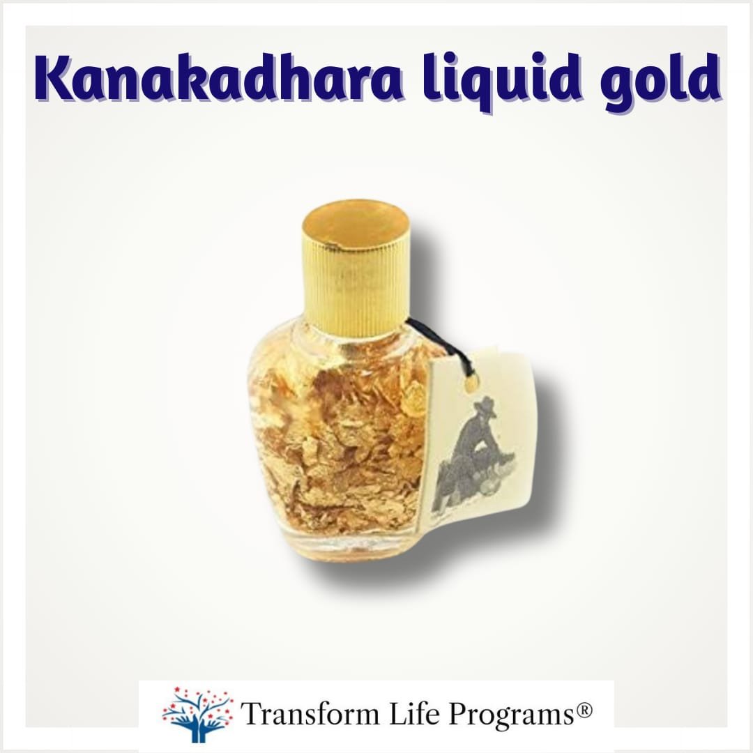 Kanakadhara liquid with gold flakes: The Liquid Sun & The Flow of Golden Consciousness